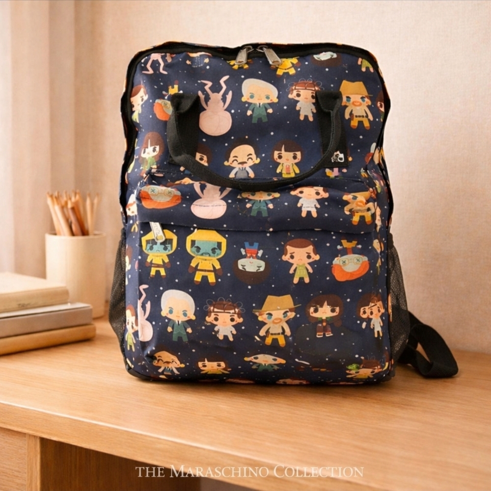 Stranger Things Chibi Print Backpack